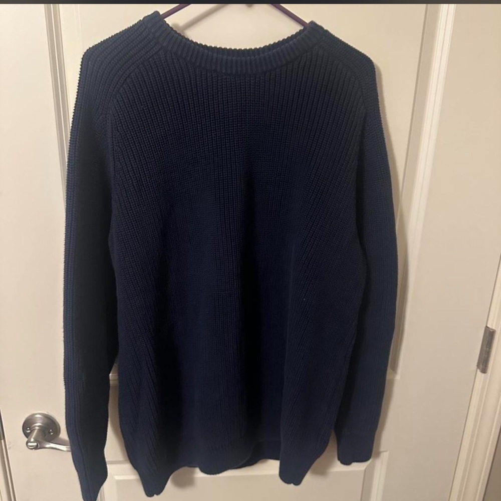Vintage L.L. Bean HEAVY KNIT Men's Navy Sweater